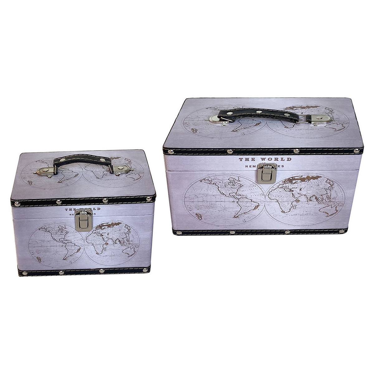Dom Kosze / pudełka Signes Grimalt Vintage Boxes World 2 Jednostki Biały