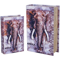Dom Kosze / pudełka Signes Grimalt Pole Książki Elephant 2 Jednostki Szary