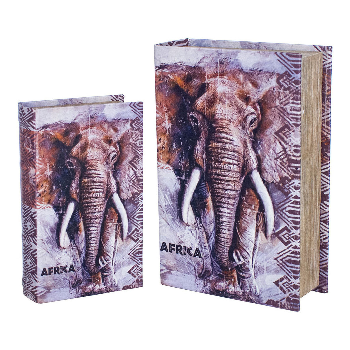 Dom Kosze / pudełka Signes Grimalt Pole Książki Elephant 2 Jednostki Szary
