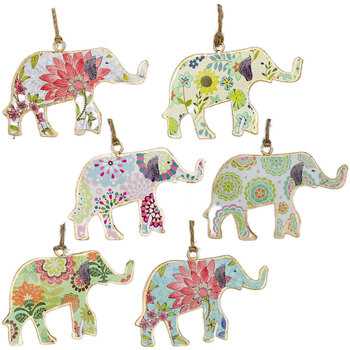 Zegarki & Biżuteria  Wisiorki Signes Grimalt Elephant 6 Jednostek Wielokolorowy