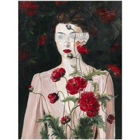 Dom Obrazy Signes Grimalt Obraz Kobieta Z Różami Czarny