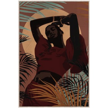 Dom Obrazy Signes Grimalt Afrykański Obraz Brązowy