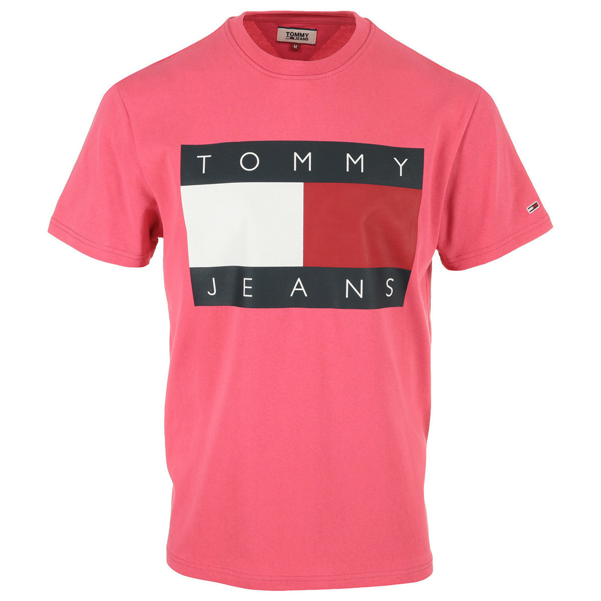 tekstylia Męskie T-shirty z krótkim rękawem Tommy Hilfiger Tommy Flag Tee Różowy