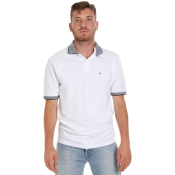 tekstylia Męskie Koszulki polo z krótkim rękawem Les Copains 9U9024 Biały