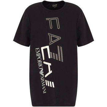 tekstylia Damskie T-shirty i Koszulki polo Ea7 Emporio Armani 3LTT20 TJBEZ Czarny