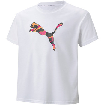 tekstylia Dziecko T-shirty i Koszulki polo Puma 846921 Biały