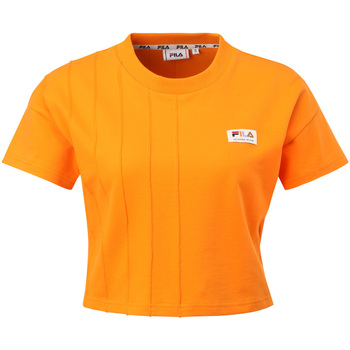 tekstylia Damskie T-shirty i Koszulki polo Fila FAW0031 Pomarańczowy