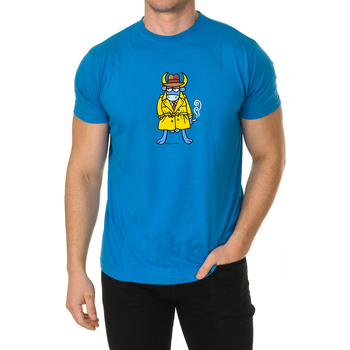 tekstylia Męskie T-shirty z krótkim rękawem Kukuxumusu SAM-BLUE Niebieski
