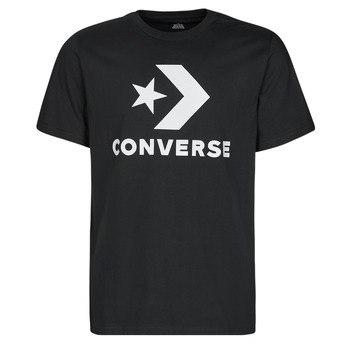 tekstylia T-shirty z krótkim rękawem Converse GO-TO STAR CHEVRON TEE Czarny
