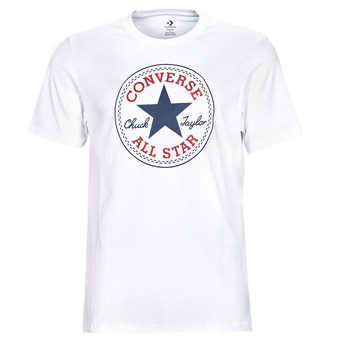tekstylia Męskie T-shirty z krótkim rękawem Converse GO-TO CHUCK TAYLOR CLASSIC PATCH TEE Biały
