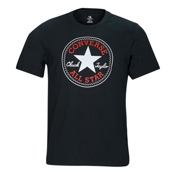 tekstylia T-shirty z krótkim rękawem Converse GO-TO CHUCK TAYLOR CLASSIC PATCH TEE Czarny
