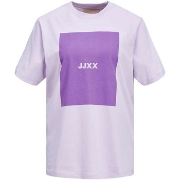 tekstylia Damskie T-shirty z krótkim rękawem Jjxx  Fioletowy