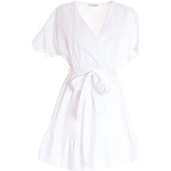 tekstylia Damskie Sukienki Fracomina FP22SD1023W40001 Biały