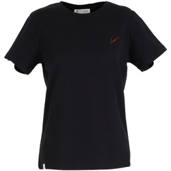 tekstylia Damskie T-shirty z krótkim rękawem Café Noir JT0045 Czarny