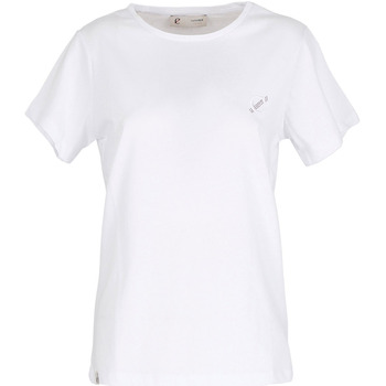tekstylia Damskie T-shirty i Koszulki polo Café Noir JT0045 Biały