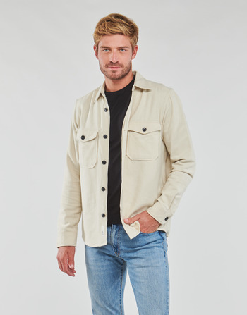Only & Sons  ONSMILO LS SOLID OVERSHIRT NOOS Creme