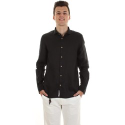 tekstylia Męskie Koszule z długim rękawem Yes Zee C513-U400 Czarny