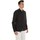 tekstylia Męskie Koszule z długim rękawem Yes Zee C513-U400 Czarny
