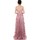 tekstylia Damskie Sukienki długie Impero Couture BU25621-2 Fioletowy
