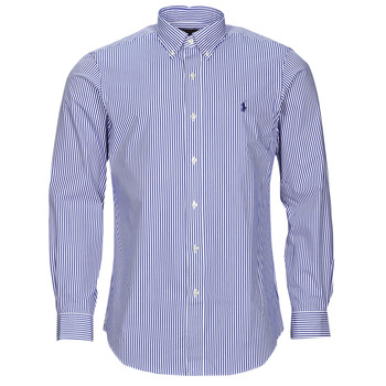tekstylia Męskie Koszule z długim rękawem Polo Ralph Lauren ZSC11C-CUBDPPCS-LONG SLEEVE-SPORT SHIRT Niebieski / Biały