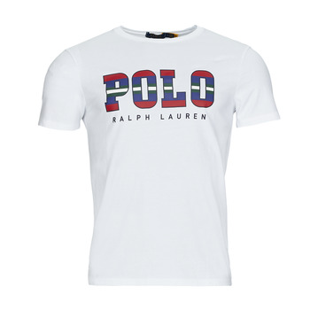 tekstylia Męskie T-shirty z krótkim rękawem Polo Ralph Lauren G223SC41-SSCNCMSLM1-SHORT SLEEVE-T-SHIRT Biały / Biały