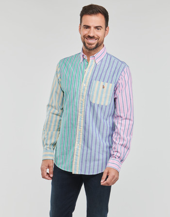 tekstylia Męskie Koszule z długim rękawem Polo Ralph Lauren Z224SC31-CUBDPPPKS-LONG SLEEVE-SPORT SHIRT Wielokolorowy