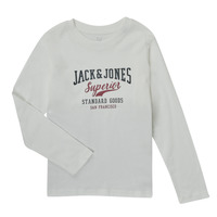 tekstylia Chłopiec T-shirty z długim rękawem Jack & Jones JJELOGO TEE LS O-NECK Czerwony