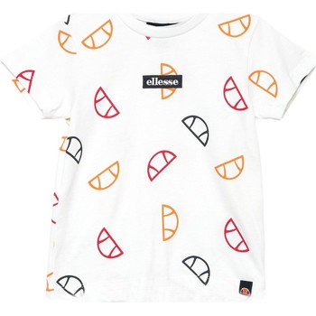 tekstylia Chłopiec T-shirty z krótkim rękawem Ellesse CAMISETA BLANCA JUNIOR  S1M14406 Biały