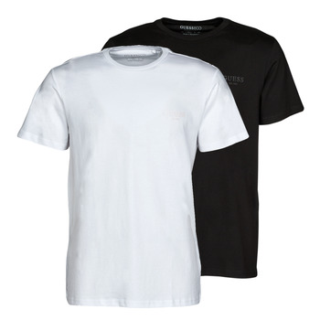 tekstylia Męskie T-shirty z krótkim rękawem Guess STILLMAN CN SS X2 Czarny / Biały