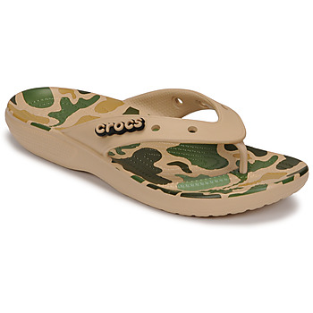 Buty Męskie Japonki Crocs CLASSICCROCSPRINTEDCAMOFLIP Beżowy / Camouflage