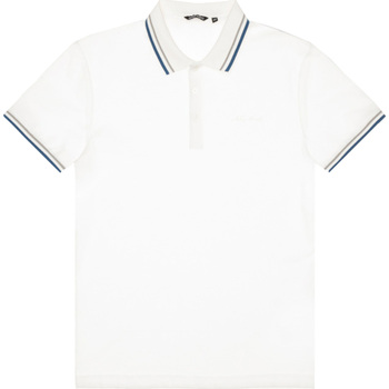 tekstylia Męskie Koszulki polo z krótkim rękawem Antony Morato MMKS02124 FA100083 Biały