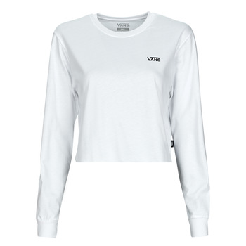 tekstylia Damskie T-shirty z długim rękawem Vans JUNIOR V LS CROP Biały