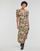 tekstylia Damskie Sukienki długie Only ONLAVRIL FR 2/4 SLIT CALF DRESS Wielokolorowy