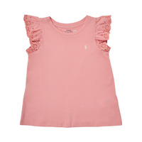 tekstylia Dziewczynka T-shirty z krótkim rękawem Polo Ralph Lauren 311869391001 Różowy