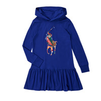 tekstylia Dziewczynka Sukienki krótkie Polo Ralph Lauren  Marine