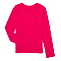 tekstylia Dziewczynka T-shirty z długim rękawem Polo Ralph Lauren 312841122020 Różowy