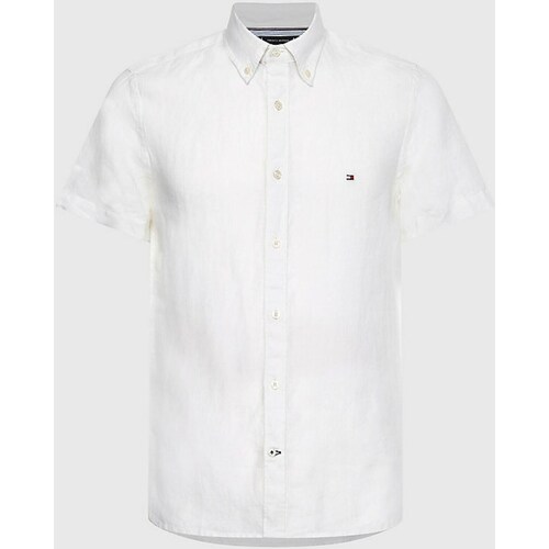 tekstylia Męskie Koszule z długim rękawem Tommy Hilfiger MW0MW23395 Biały