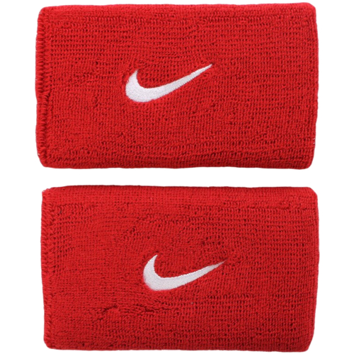Dodatki Akcesoria sport Nike Swoosh Doublewide Wristbands Czerwony