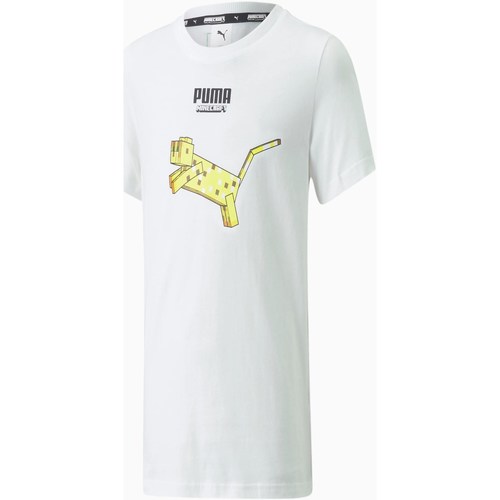 tekstylia Chłopiec T-shirty z krótkim rękawem Puma 533435 Biały