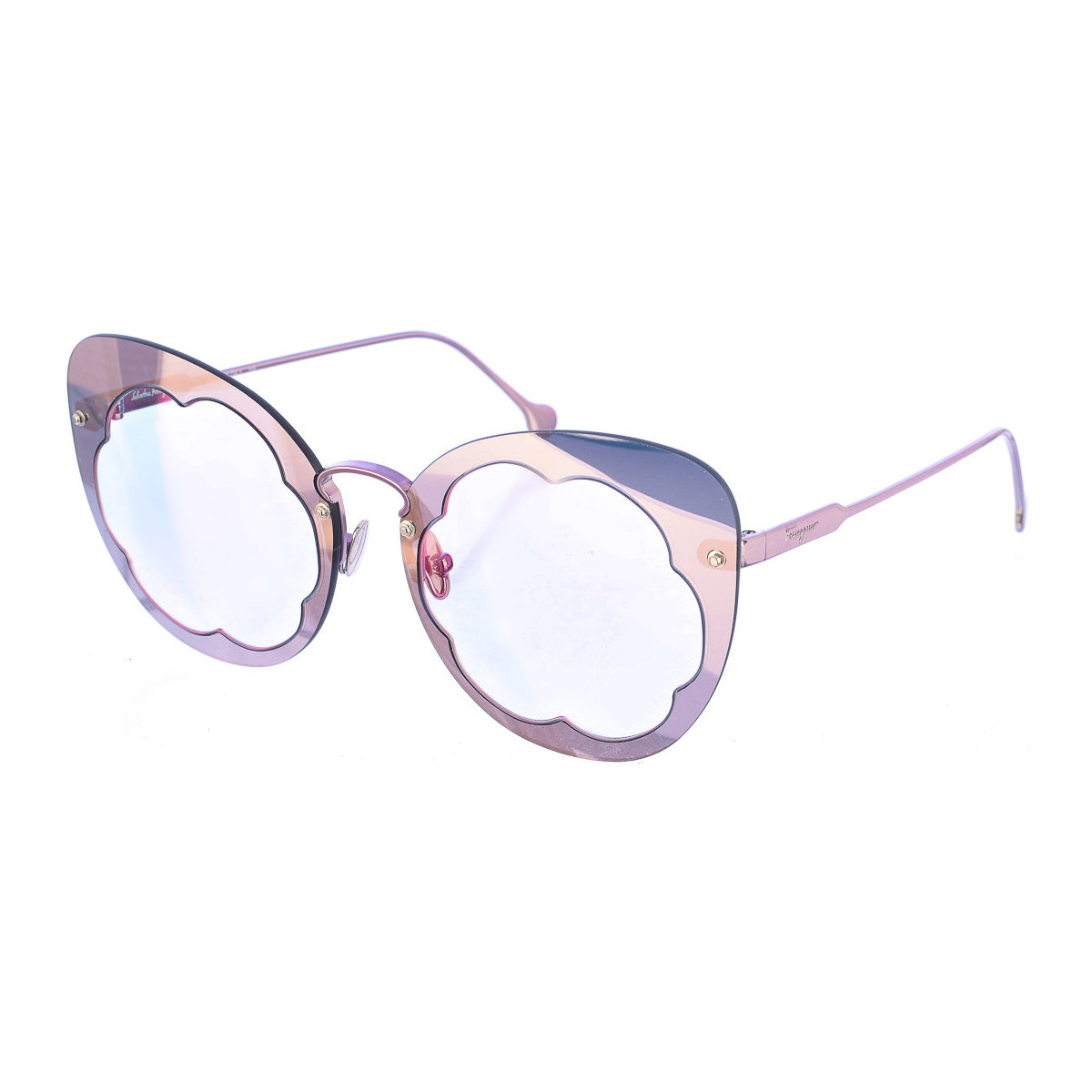 Zegarki & Biżuteria  Damskie okulary przeciwsłoneczne Salvatore Ferragamo SF178SM-537 Fioletowy