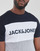 tekstylia Męskie T-shirty z krótkim rękawem Jack & Jones JJELOGO BLOCKING TEE Marine / Szary / Biały