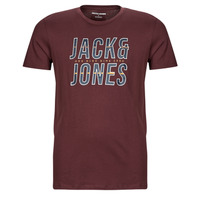 tekstylia Męskie T-shirty z krótkim rękawem Jack & Jones JJXILO TEE SS CREW NECK Bordeaux