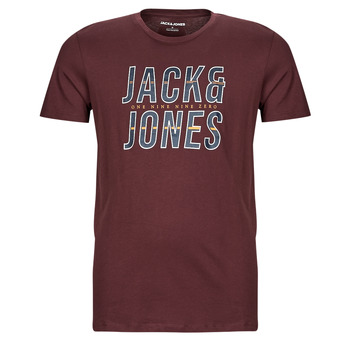 tekstylia Męskie T-shirty z krótkim rękawem Jack & Jones JJXILO TEE SS CREW NECK Bordeaux