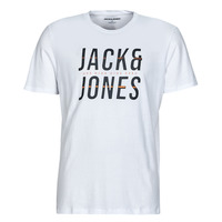 tekstylia Męskie T-shirty z krótkim rękawem Jack & Jones JJXILO TEE SS CREW NECK Biały