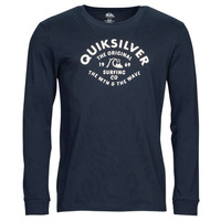 tekstylia Męskie T-shirty z długim rękawem Quiksilver SCRIPT TALK LS Marine