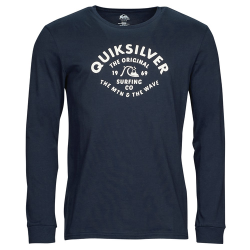 tekstylia Męskie T-shirty z długim rękawem Quiksilver SCRIPT TALK LS Marine