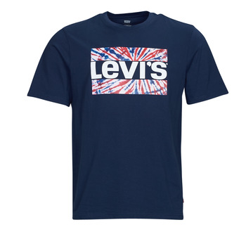 tekstylia Męskie T-shirty z krótkim rękawem Levi's SS RELAXED FIT TEE Tie-dye / Dress / Blues