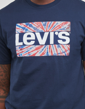 Levi's SS RELAXED FIT TEE Tie-dye / Dress / Blues