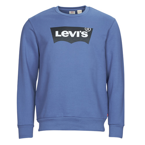 tekstylia Męskie Bluzy Levi's STANDARD GRAPHIC CREW Blue