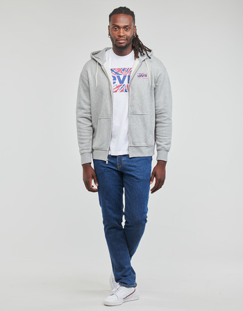 Levi's RELAXED GRAPHIC ZIPUP Szary